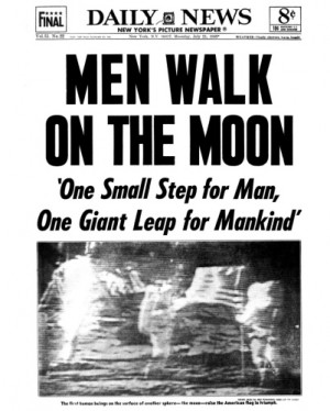 ... July 21, 1969 following the successful Apollo 11 mission to the moon