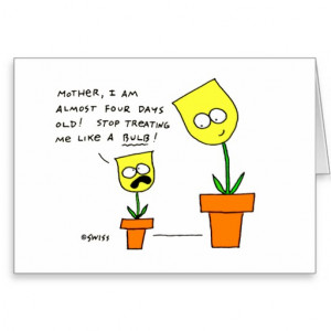 Funny Mothers Day Flowers Greeting Cards
