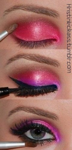 steps to put on eye shadow