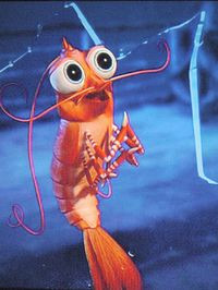 ... you became the Shark Slayer! [the Shrimp appears in another porthole