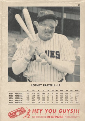 Vintage Sloth Baseball Card