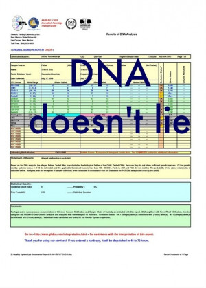 DNA doesn't lie. Quit lying and saying my husband fathered your ...