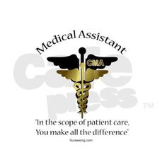 medical assistant shirt designs | Medical Assistant Rectangle Sticker ...