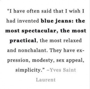 long john yves saint laurent denim jeans blue rigid raw selvage ...