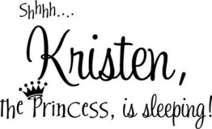 Personalized Princess Name Cute Decor vinyl wall decal quote sticker ...