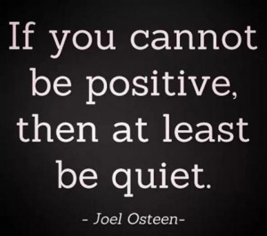 Joel Osteen. Positivity.