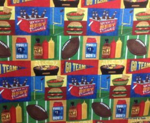 Sports Tailgate Party Football Beer Cooler Hamburger Hot Dogs Chips ...