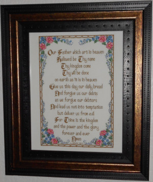 Cross stitch religious inspirational bible quotes. “The Lord’s ...