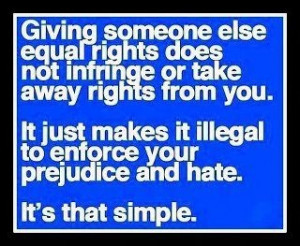 Equal rights...