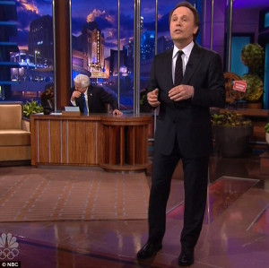 ... quotes Johnny Carson as he bids his Tonight Show 'family' a final