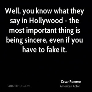 Cesar Romero Quotes