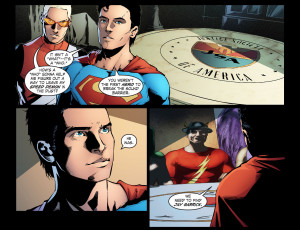Clark and Bart looking for the first speedster: Jay Garrick.