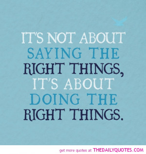 Saying The Right Things Daily Quotes