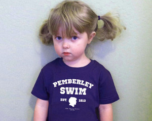 Baby/Toddler Pemberley Swim Pride and Prejudice t shirt made to order ...