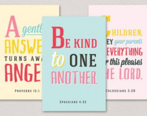ABC Verses | A to Z Bible Verses for Children | 26 4x6 Art Prints