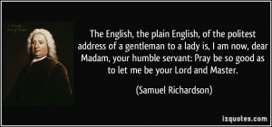 More Samuel Richardson Quotes