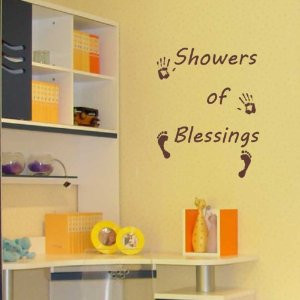 ... showers of blessings inspirational quote wall decals quote decals