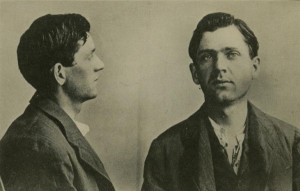 Leon Czolgosz, after shooting President McKinley. Unknown police ...