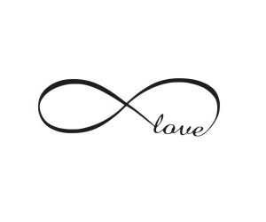LOVE INFINITY wedding bedroom-Art Vinyl DIY wall sticker decal decor ...