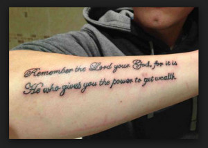 Inspirational Bible Verses Tattoos