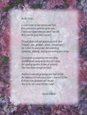 ... Sisters Sisters, Birthday Quotes For My Sisters, Sisters Birthday Poem