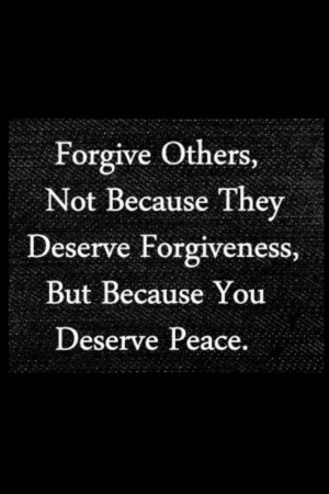 Forgiveness Brings Peace.