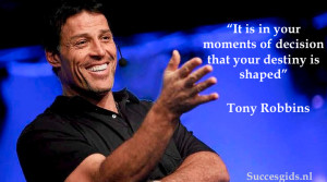 Tony Robbins Quote Decision