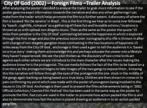 Trailer Analysis - City Of God