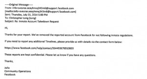 Remarkably, this email exchange occurred after Facebook assured EFF it ...