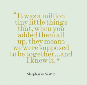 Sleepless in Seattle Quote