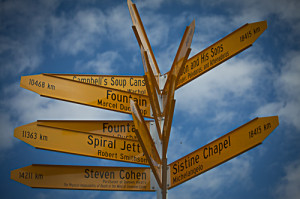 You Are Here. Part of the headlands – sculpture on the gulf at ...