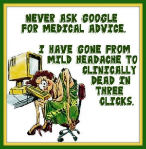 always seek medical advice from a doctor!
