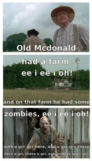 The walking dead. Grr