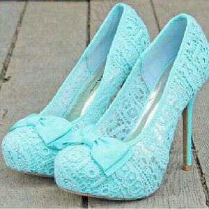 shoes and love the color!: Lace Heels, Color, Tiffany Blue, Blue Shoes ...