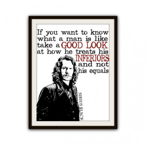 Harry Potter Quote Sirius Black Typography Inspirational Poster Home ...