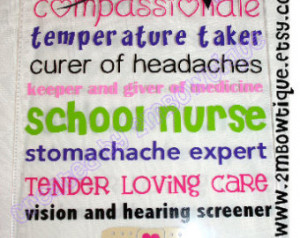 School Nurse Appreciation Clipboard . Free personalization. Great Gift ...