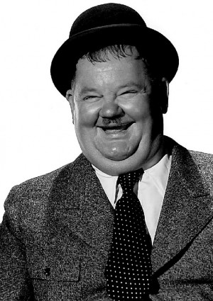 Oliver Hardy, de Laurel & Hardy, le célèbre tandem comique.