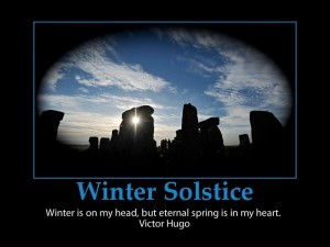 Winter Solstice Beautiful Photo Inspirational Quote Winter