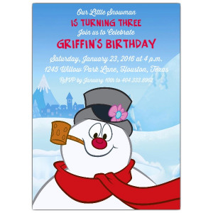 Frosty The Snowman Quotes Frosty the snowman invitations