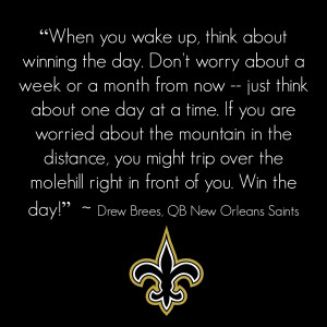 drew brees new orleans saints quarterback motivation monday ailis ...