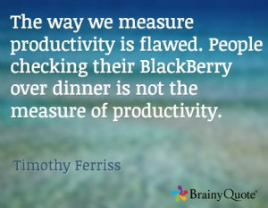 The way we measure productivity is flawed. People checking their ...