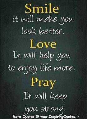Thought for the Day, Follow Smile, Love Pray Daily, Good Thoughts ...