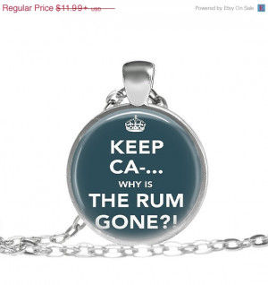 SALE Rum necklace, Rum quote jewelry, Pirates of the Caribbean pendant ...