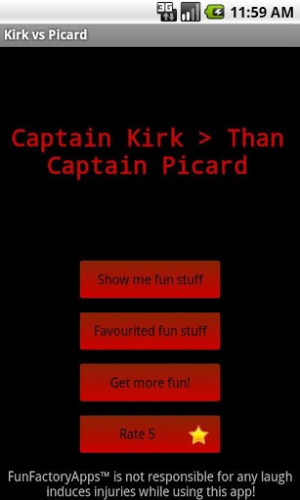 View bigger - Kirk vs Picard for Android screenshot
