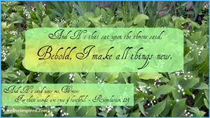 Lily of the Valley Inspirational Quote