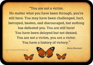 you are not a victim