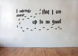 Solemnly Swear I'm Up To No Good - Quote Vinyl Wall Decal on Etsy, $ ...
