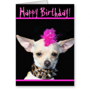 Happy Birthday Chihuahua Punk