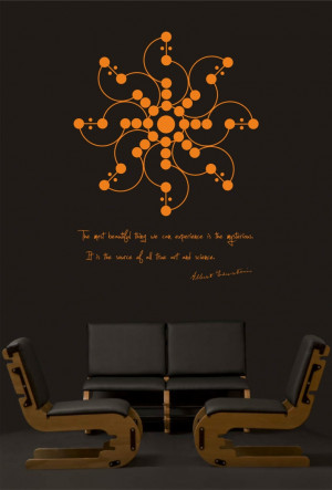 Science art physics Albert Einstein quote and crop field design vinyl ...