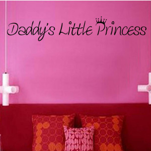 Daddys Little Princess Vinyl Wall Art